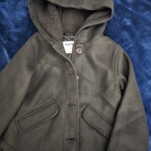 Old Navy Kids' Hooded Peacoat Jacket - Olive Green